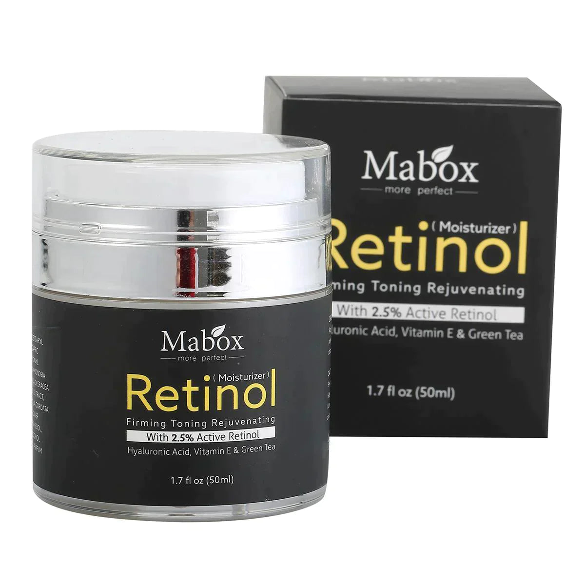 Mabox Retinol 2.5% Vitamin E Facial Moisturizer Cream